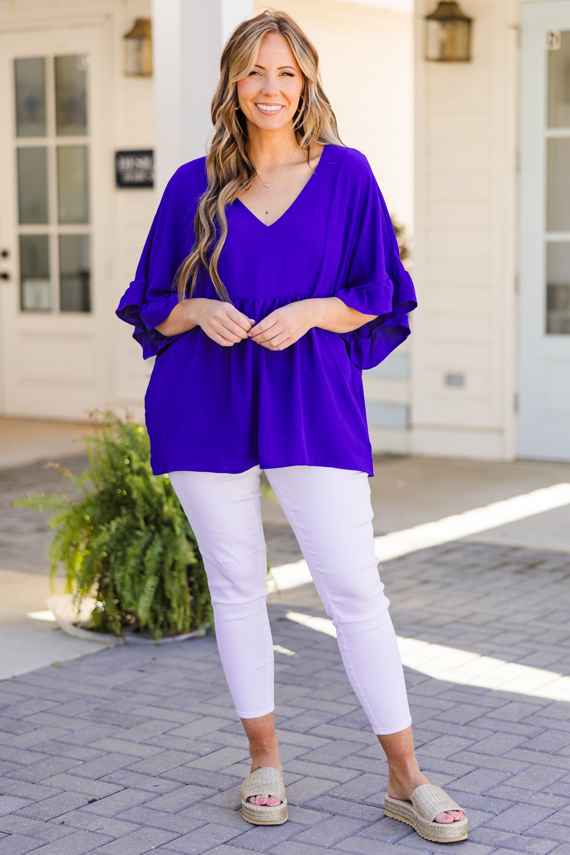 Holding Steady Top, Royal Blue 3 Holding Steady Top, Royal Blue - Image 3