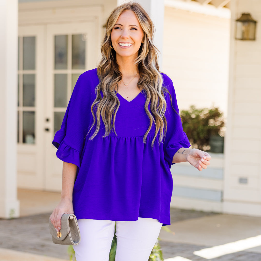 Holding Steady Top, Royal Blue 7 Holding Steady Top, Royal Blue - Image 7