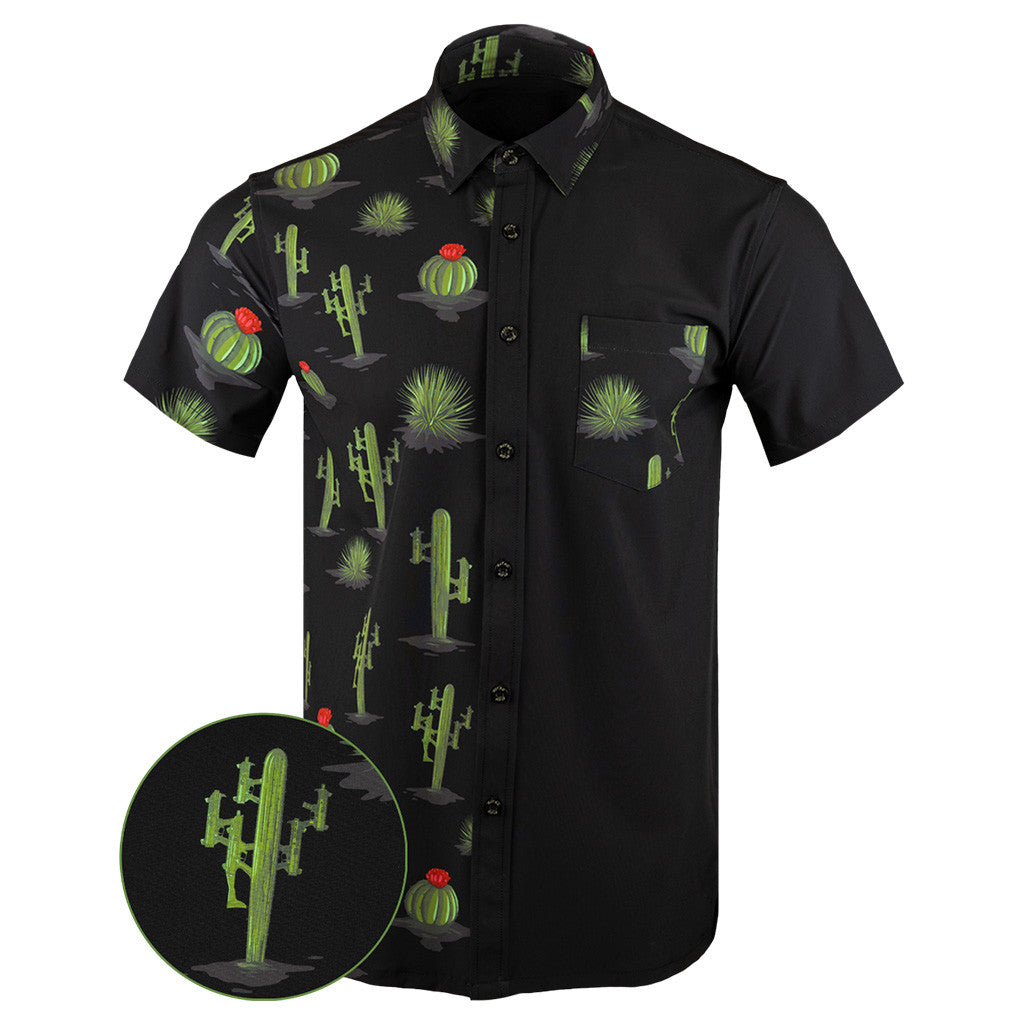 Homeland Split Black Button Down Shirt Tactical Aloha Shirt Best Gifts For Brother