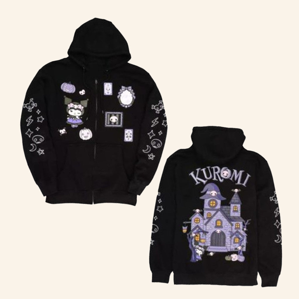 Hot Topic Merch Kuromi’s Mischief Mansion Hoodie Gift Ideas For Friends