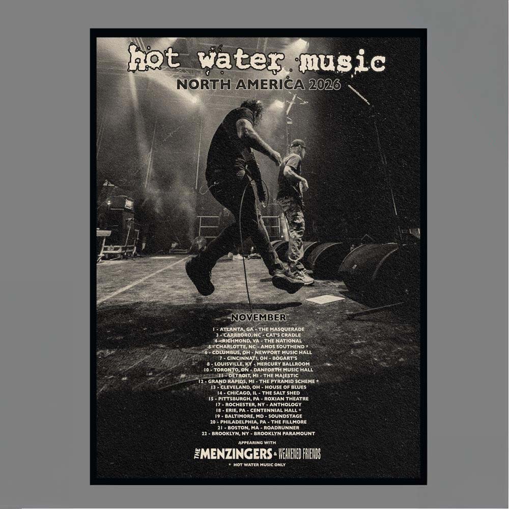 Hot Water Music North America Tour 2026 Poster