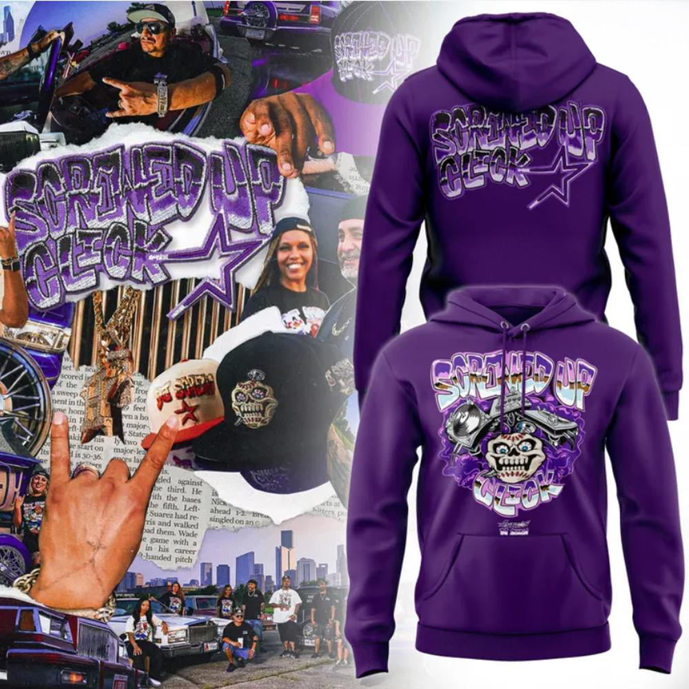 Houston Astros DJ Screw Purple Baseball Hoodie