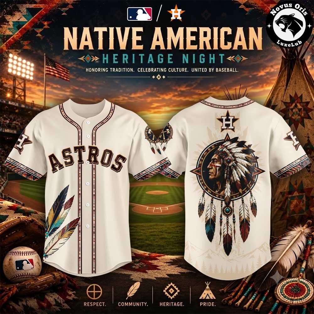 Houston Astros Native American Heritage Night Baseball Jersey 1 - Unicasport Houston Astros Native American Heritage Night Baseball Jersey