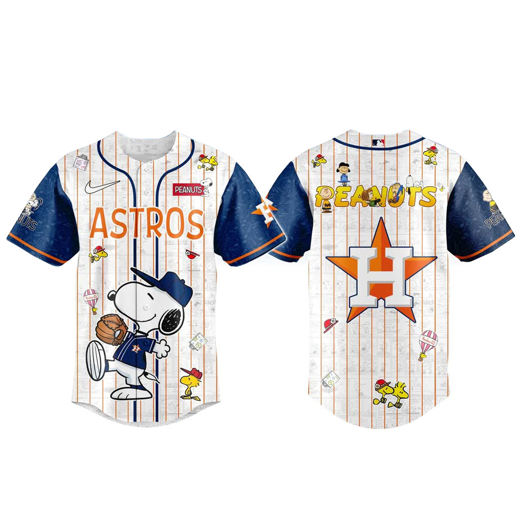 Houston Astros Peanuts Night 2026 Baseball Jersey