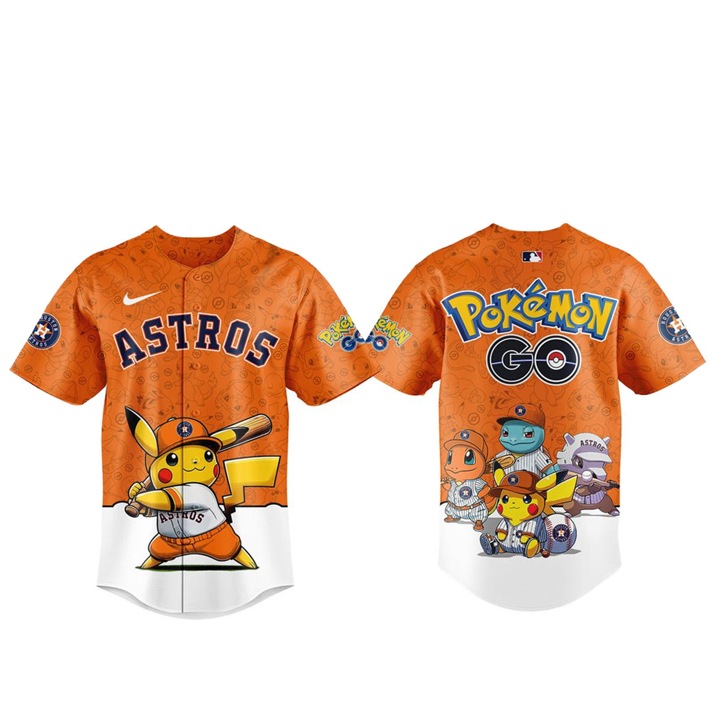 Houston Astros Pokemon Go Night 2026 Baseball Jersey