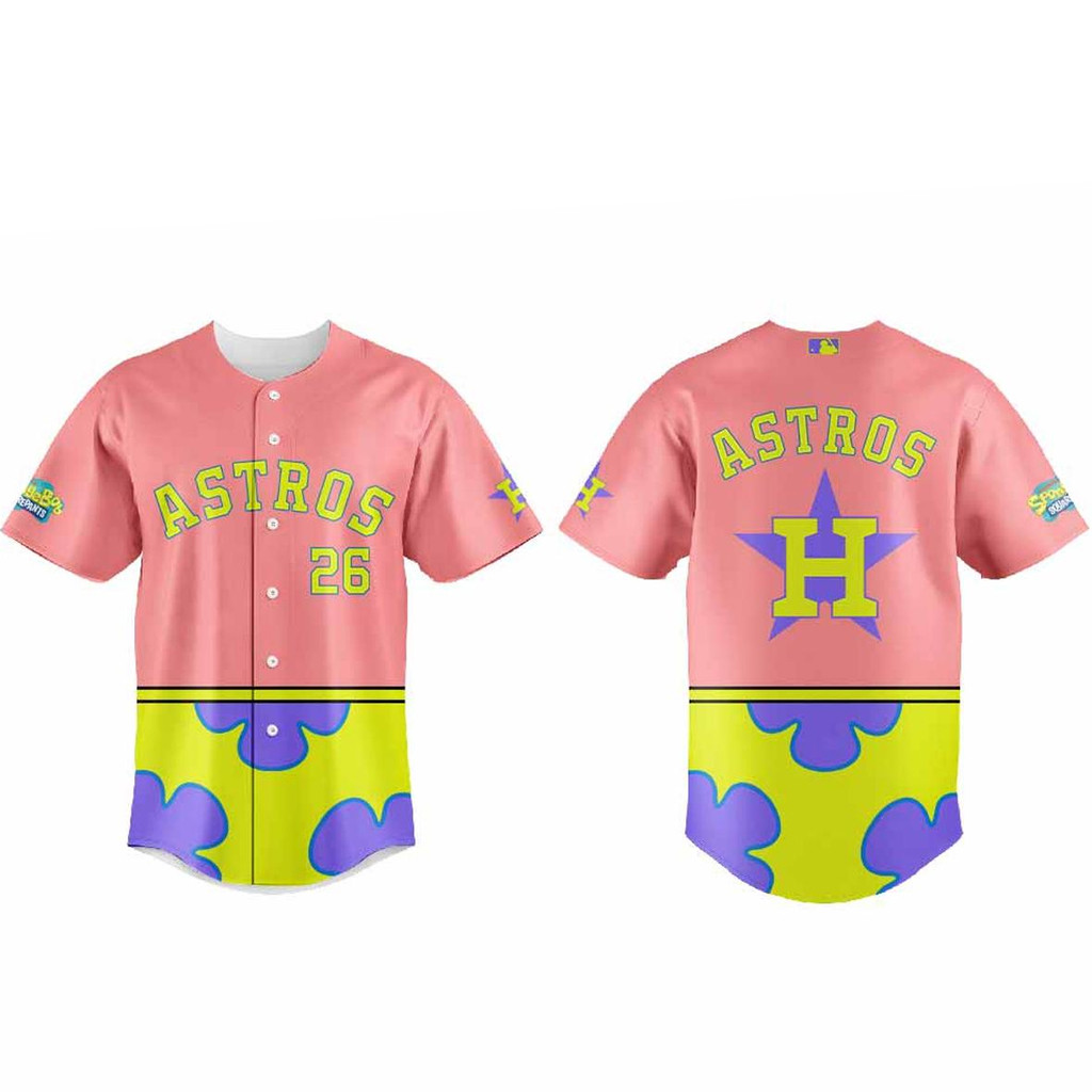 Houston Astros SpongeBob Night 2026 Patrick Star Baseball Jersey