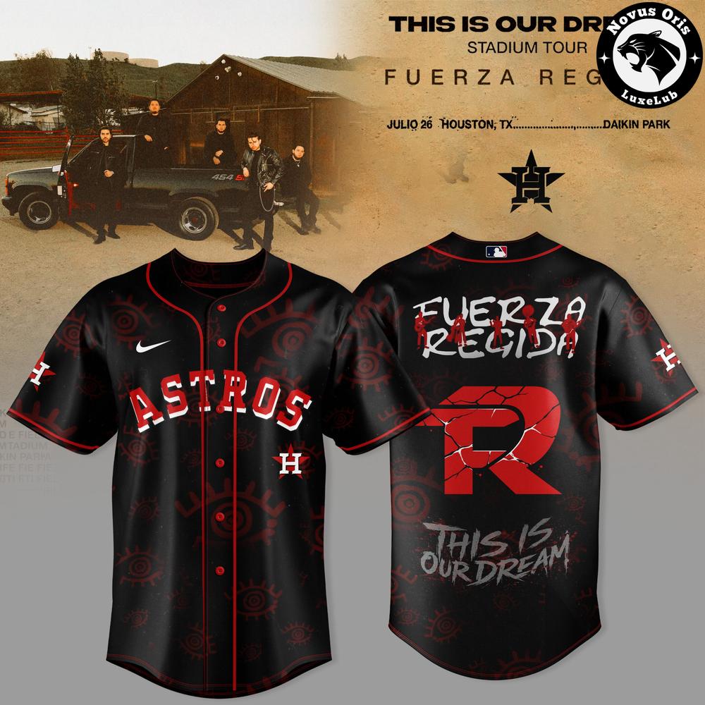 Houston Astros x Fuerza Regida – This Is Our Dream Stadium Tour 2026 Baseball Jersey 1 - Unicasport Houston Astros x Fuerza Regida – This Is Our Dream Stadium Tour 2026 Baseball Jersey
