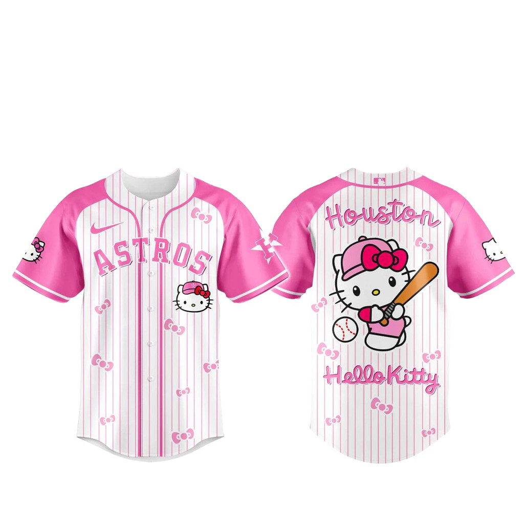 Houston Astros x Hello Kitty 2026 Pink Baseball Jersey