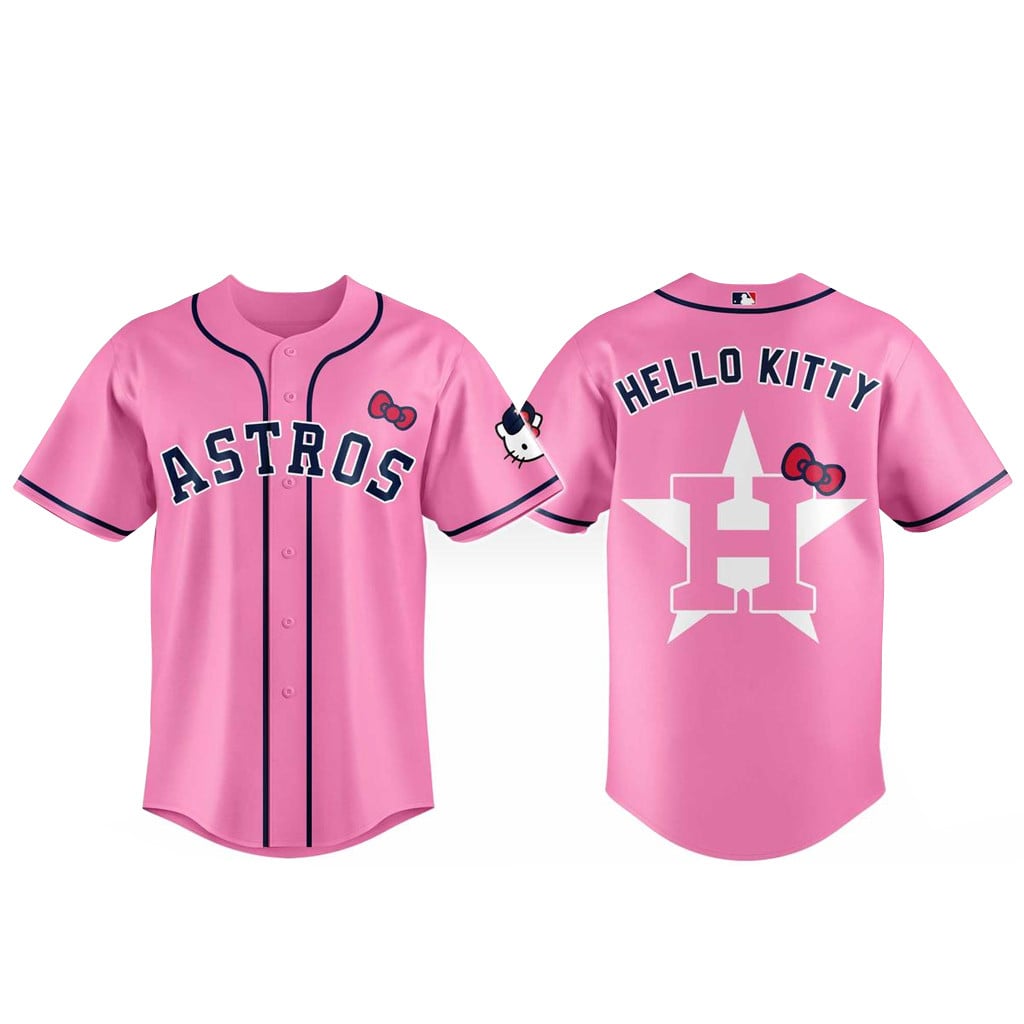 Houston Astros x Hello Kitty Pink Day 2026 Baseball Jersey