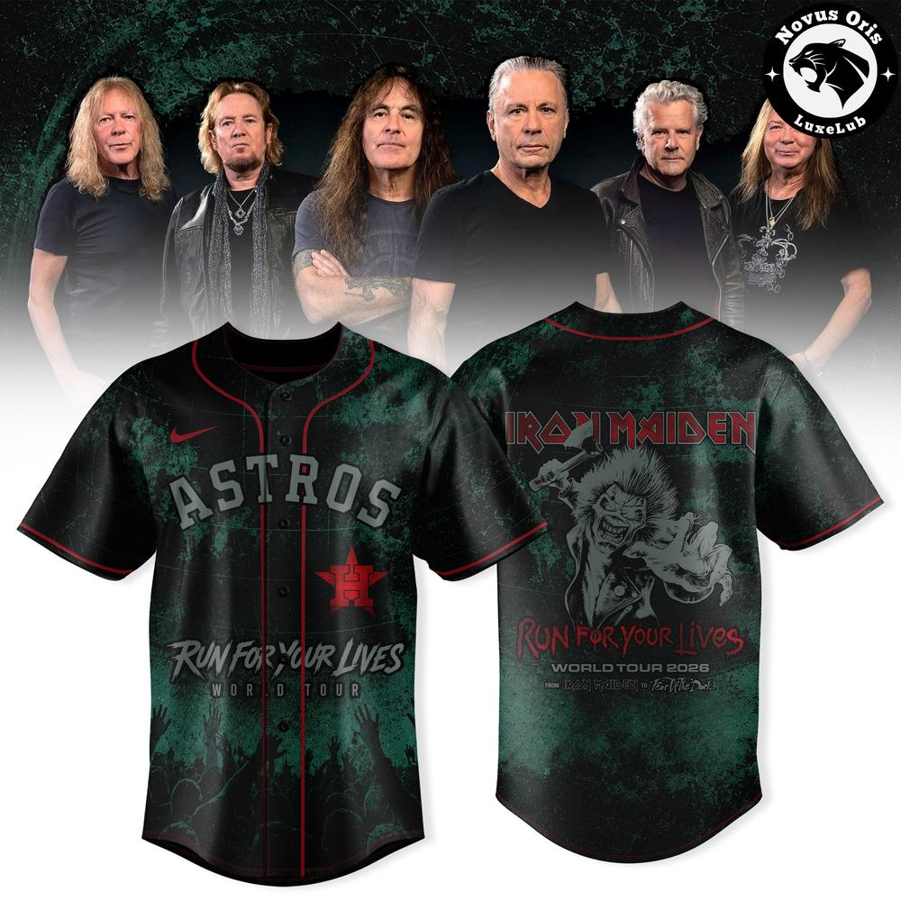 Houston Astros x Iron Maiden – Run For Your Lives World Tour 2026 Baseball Jersey 1 - Unicasport Houston Astros x Iron Maiden – Run For Your Lives World Tour 2026 Baseball Jersey