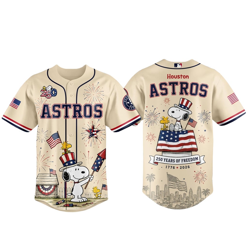 Houston Astros x Peanuts USA 250th Anniversary 2026 Baseball Jersey