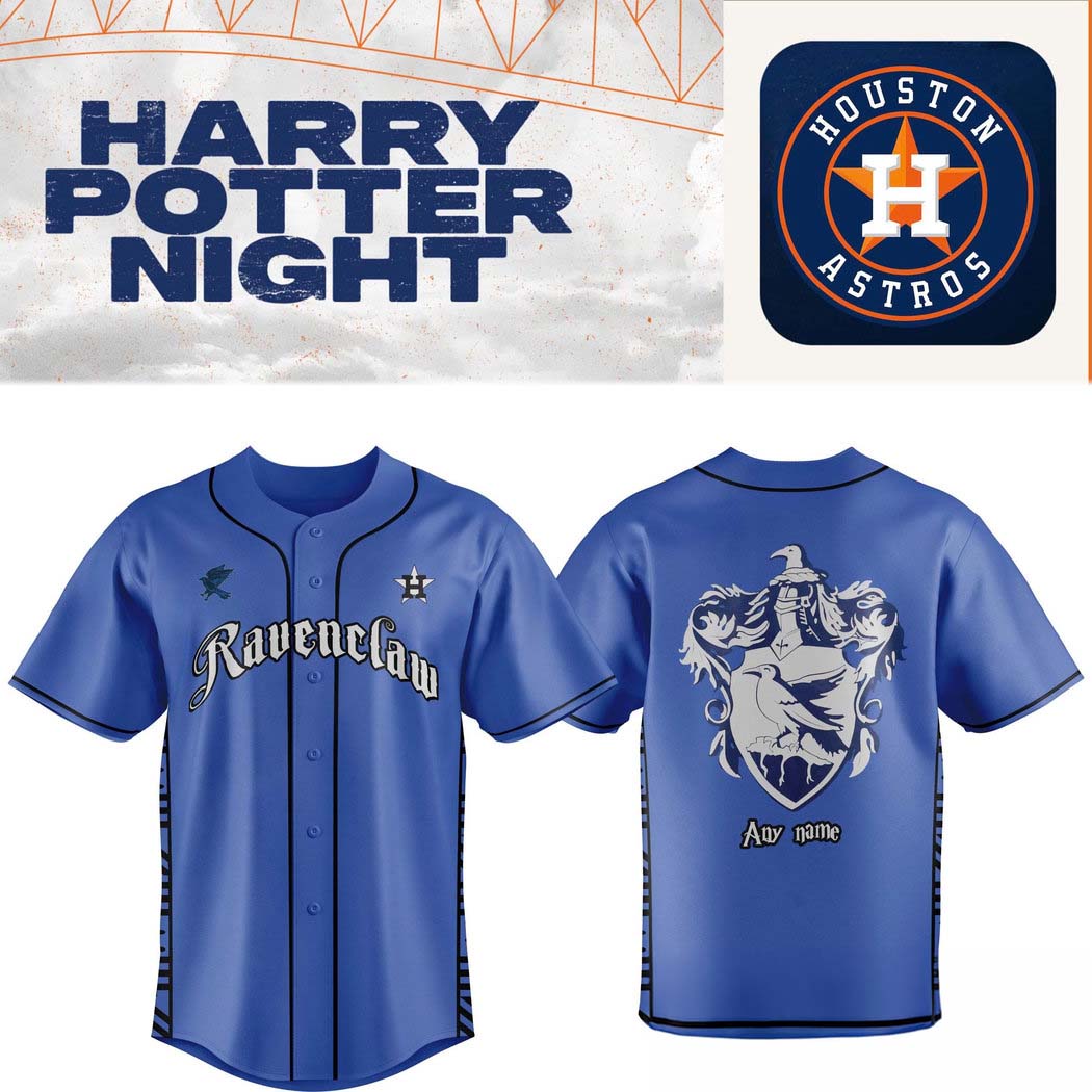 Houston Astros x Ravenclaw House Baseball Jersey 1 - Unicasport Houston Astros x Ravenclaw House Baseball Jersey