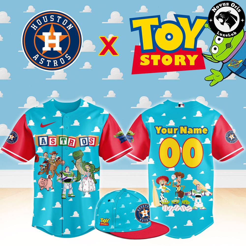 Houston Astros x Toy Story Night Woody Buzz Lightyear Custom Baseball Jersey 1 - Unicasport Houston Astros x Toy Story Night Woody Buzz Lightyear Custom Baseball Jersey