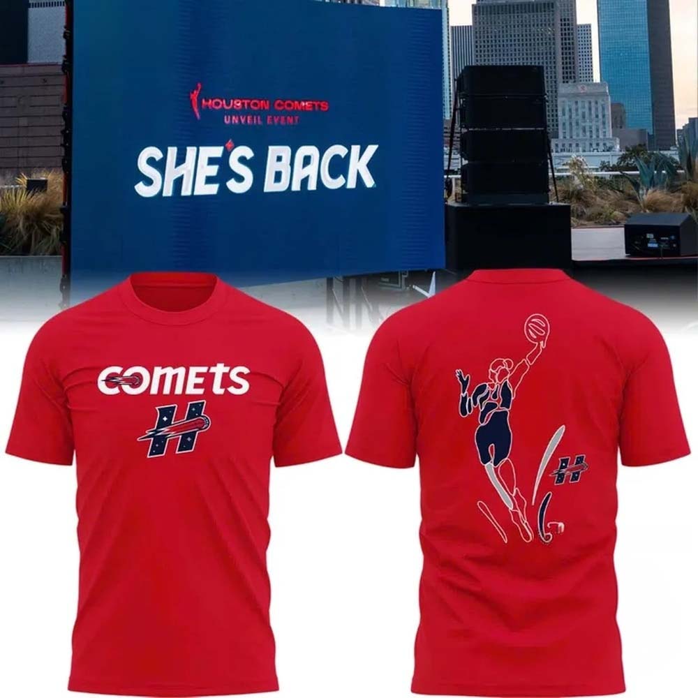 Houston Comets 2026 Unifom Limited Edition Red T Shirt