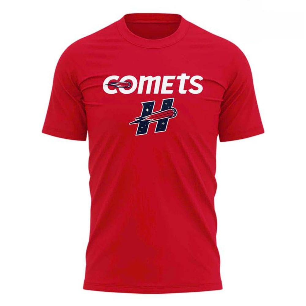 Houston Comets WNBA Shes Back Red Graphic TShirt - Image 2