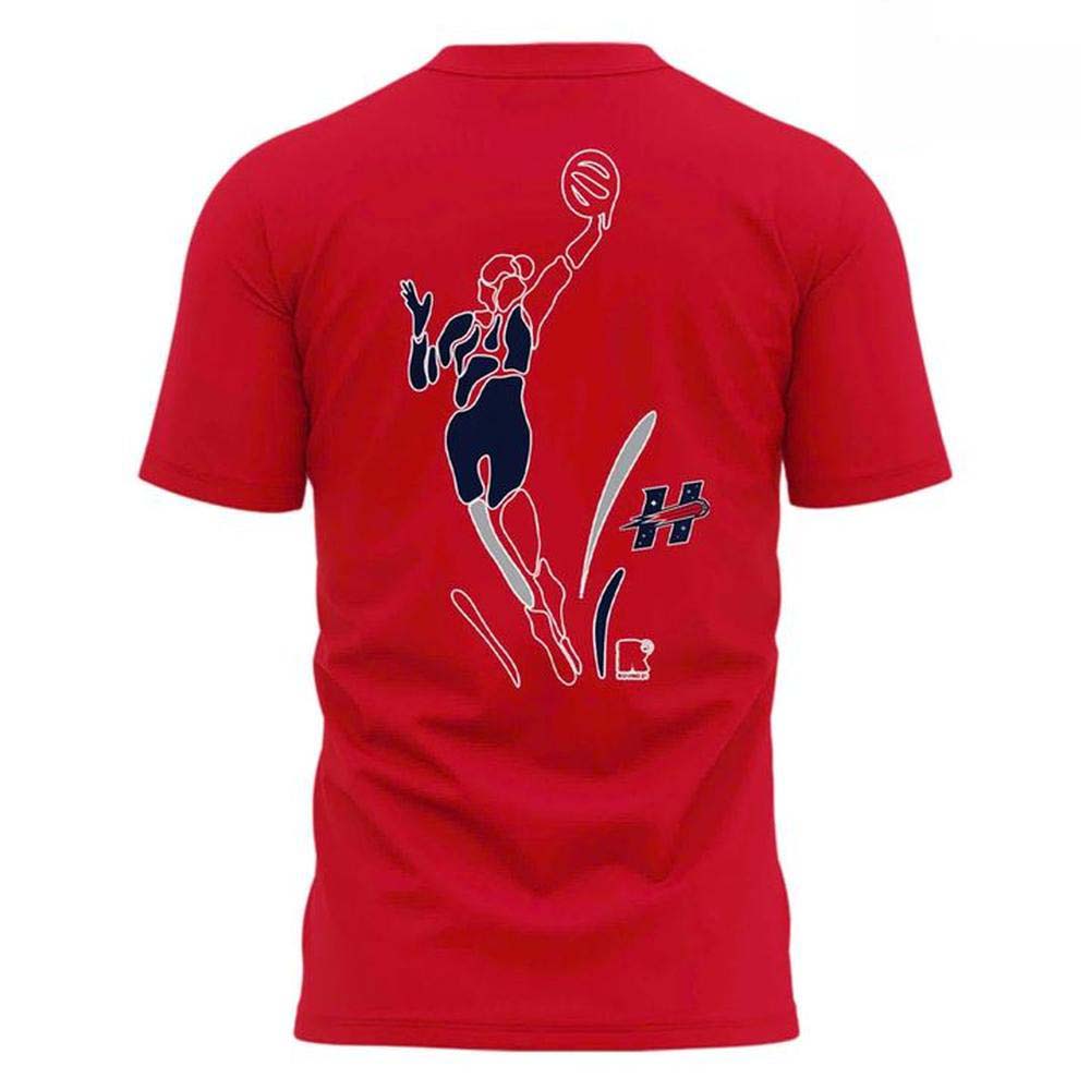 Houston Comets WNBA Shes Back Red Graphic TShirt - Image 3