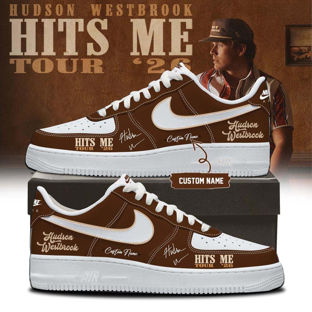 Hudson Westbrook Brown Music Fan Air Force 1 Sneakers