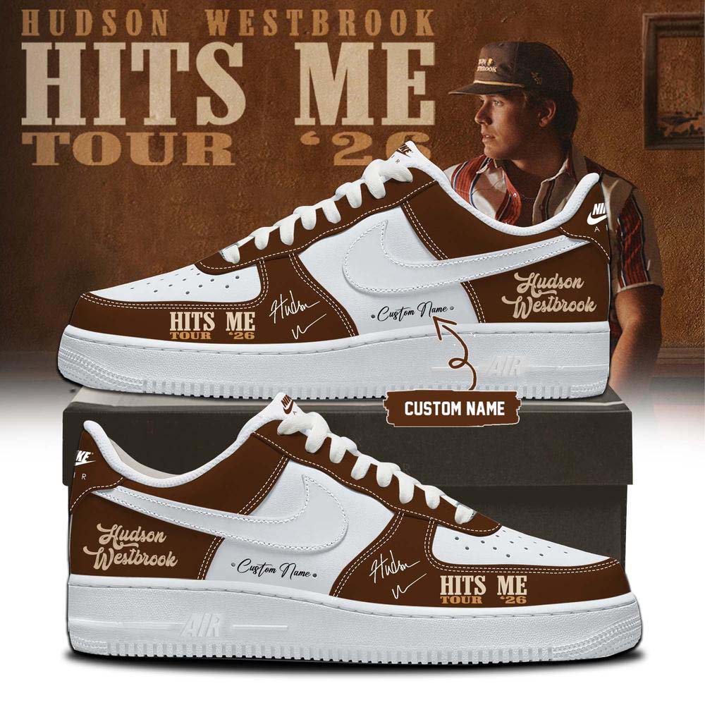Hudson Westbrook Brown Tour Graphic Air Force 1 Sneakers