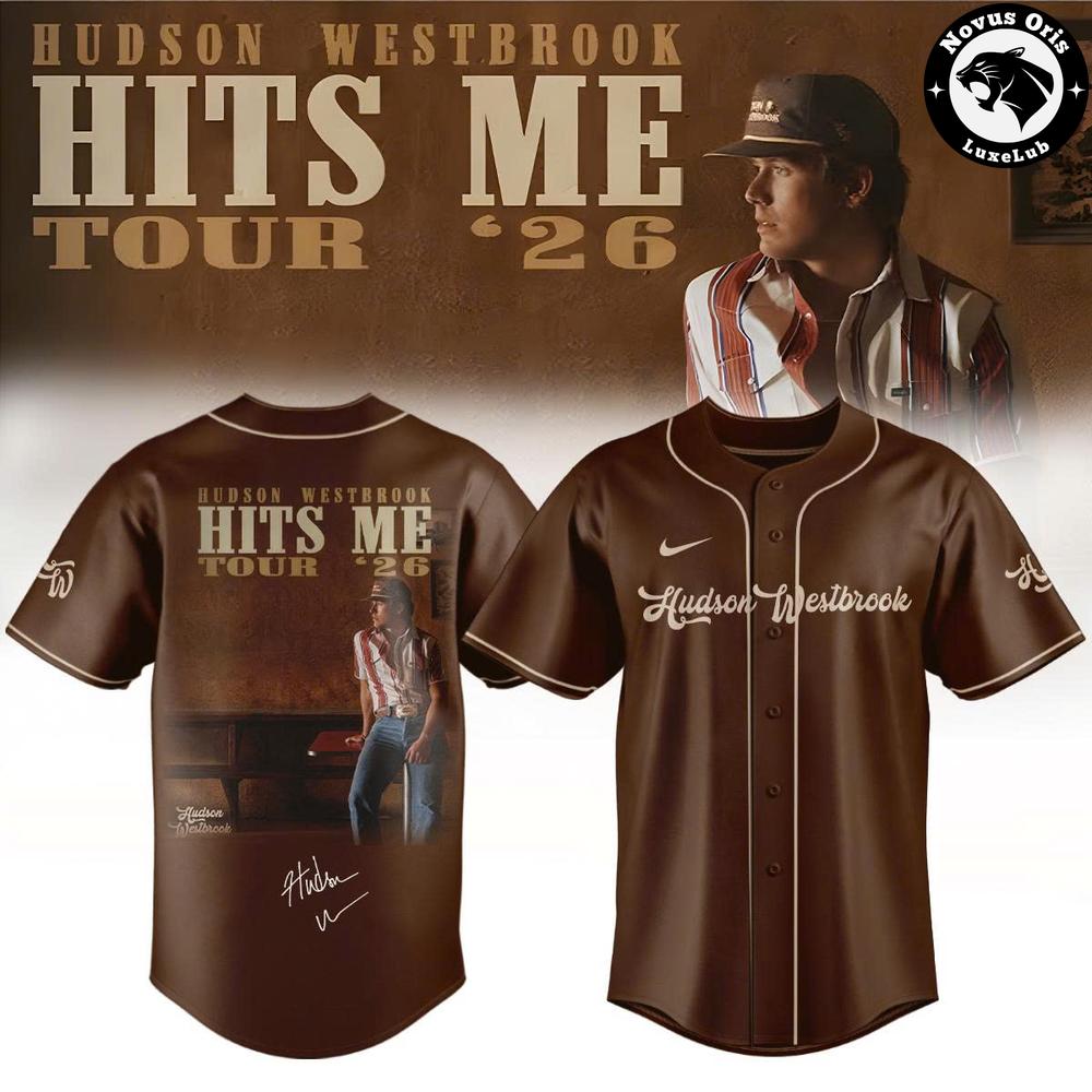 Hudson Westbrook Hits Me Tour 2026 Baseball Jersey 1 - Unicasport Hudson Westbrook Hits Me Tour 2026 Baseball Jersey