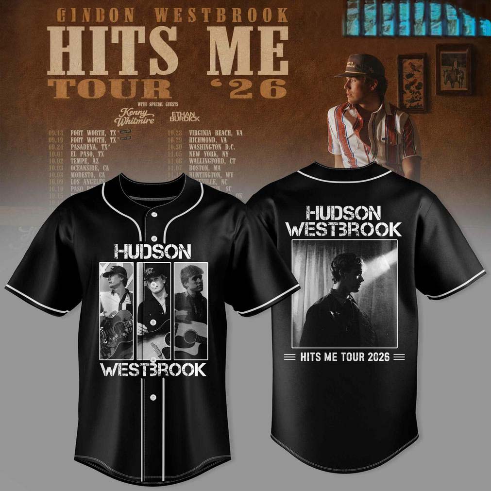 Black Brown Baseball Jersey - Hudson Westbrook Hits Me Tour 2026