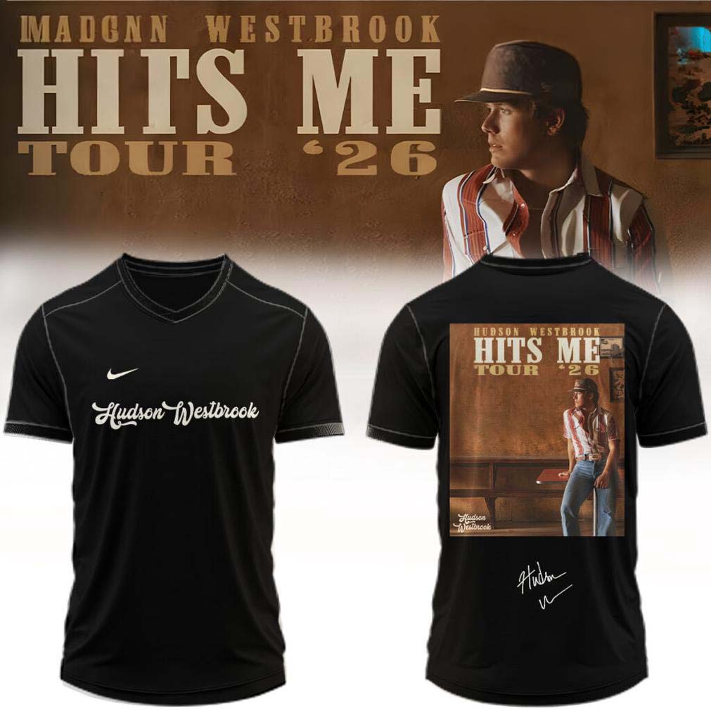 Hudson Westbrook Hits Me Tour 2026 Black Football Jersey