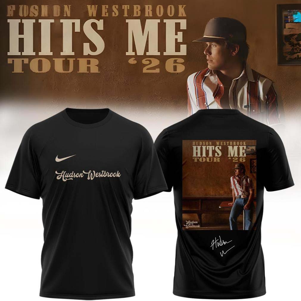 Black Signature T Shirt - Hudson Westbrook Hits Me Tour 2026