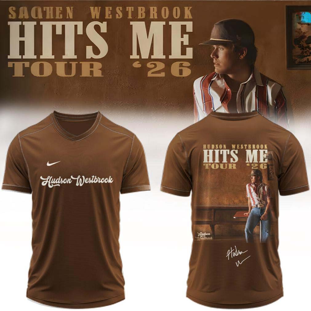Hudson Westbrook Hits Me Tour 2026 Brown Football Jersey