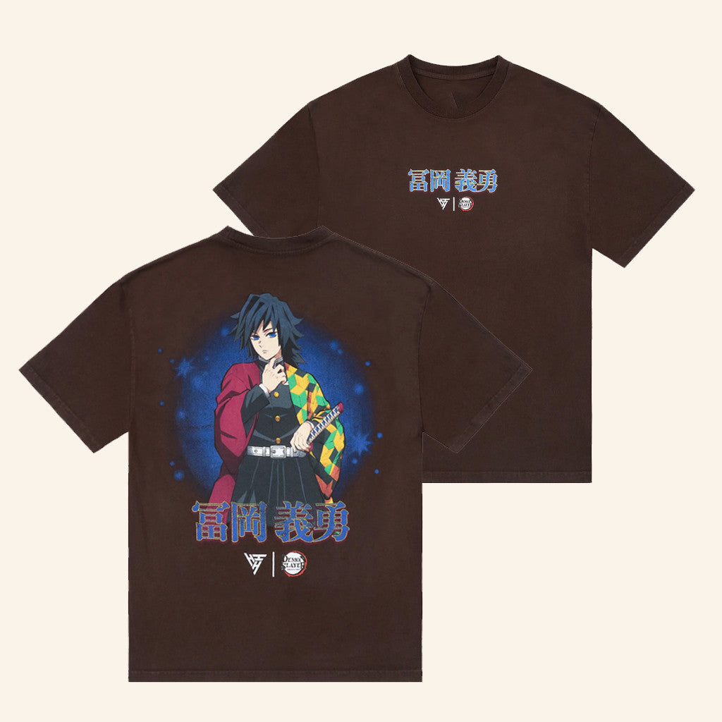 Hypland Merch Demon Slayer Giyu Air Brush Shirt Gift Ideas For Him