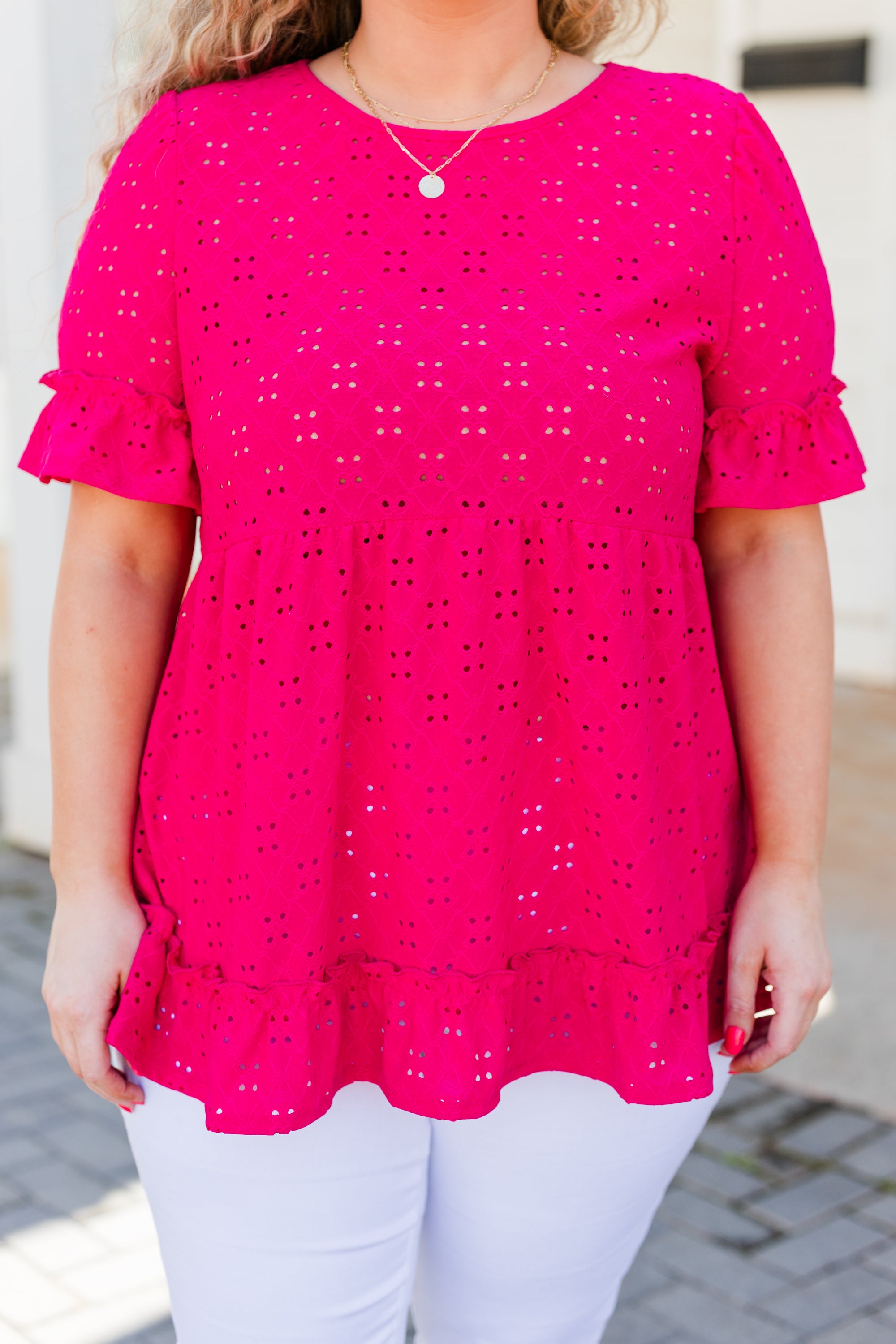 I Like You Best Top, Fuchsia 5 I Like You Best Top, Fuchsia - Image 5