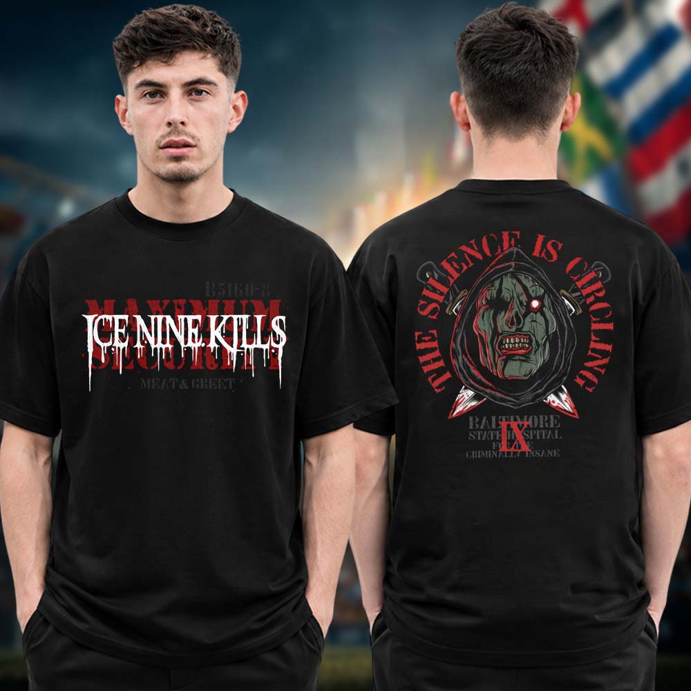 Ice Nine Kills Summer Of Silence Nightmare On The Ninth Meat And Greet Two Sided Unisex T Shirt