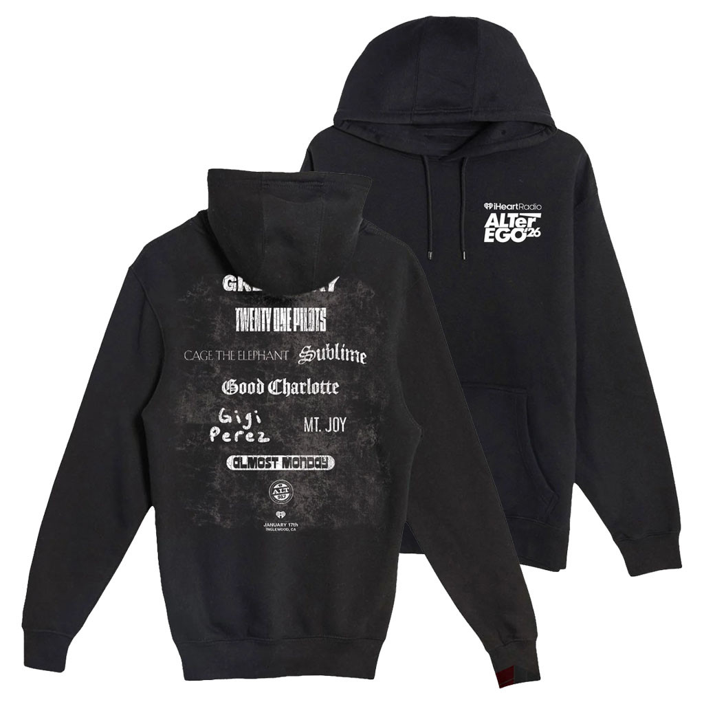 IHeartRadio ALTer Ego 2026 Logo Hoodie Black Music Lover Concert Merch Aesthetic Pullover Gift for Fans