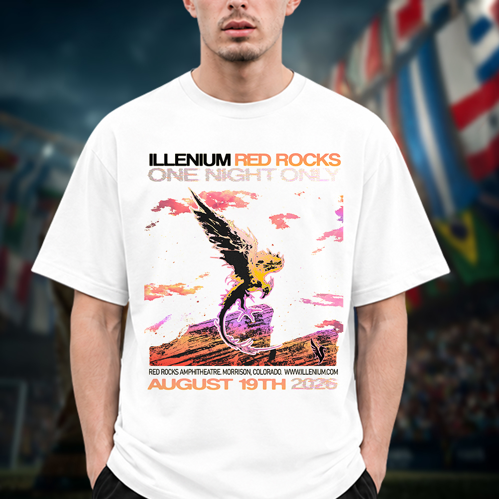 ILLENIUM Red Rocks One Night Only At Red Rocks Amphitheatre In Morrison CO On August 19th 2026 Unisex T Shirt