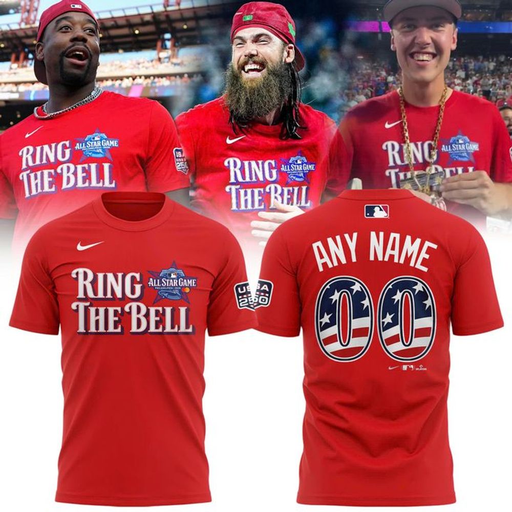 2026 MLB AllStar Game National League Ring The Bell Red Custom Shirt