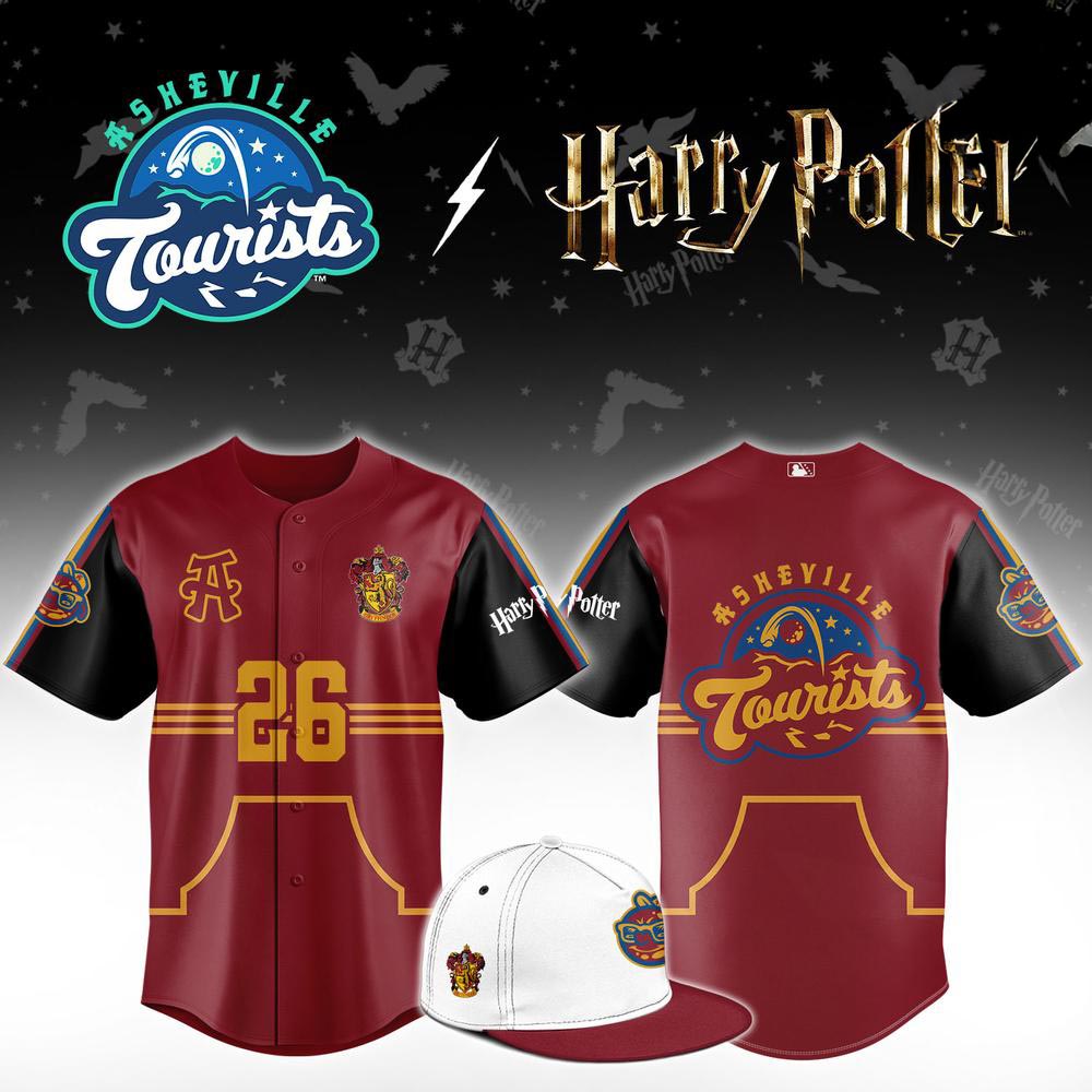 Asheville Tourists x Harry Potter Night Custom Baseball Jersey MiLB Wizard Theme Night Fan Apparel 1 - Unicasport Asheville Tourists x Harry Potter Night Custom Baseball Jersey MiLB Wizard Theme Night Fan Apparel