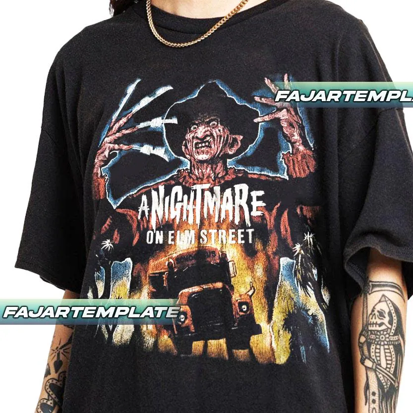 Freddy Krueger A Nightmare on Elm Street is a 1984 American supernatural Movie Vintage TShirt Gift For Woman and Man Unisex TShirt