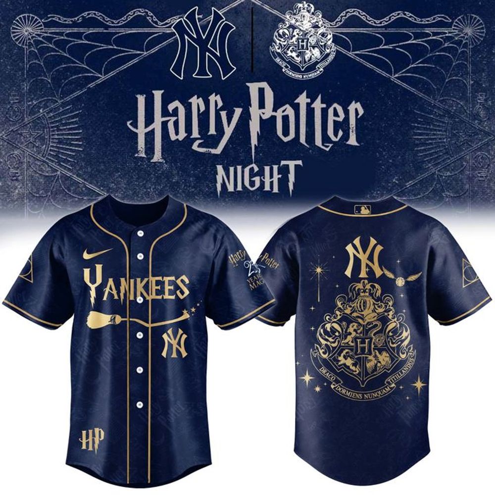 New York Yankees Harry Potter Theme Night 2026 Special Edition Baseball Jersey