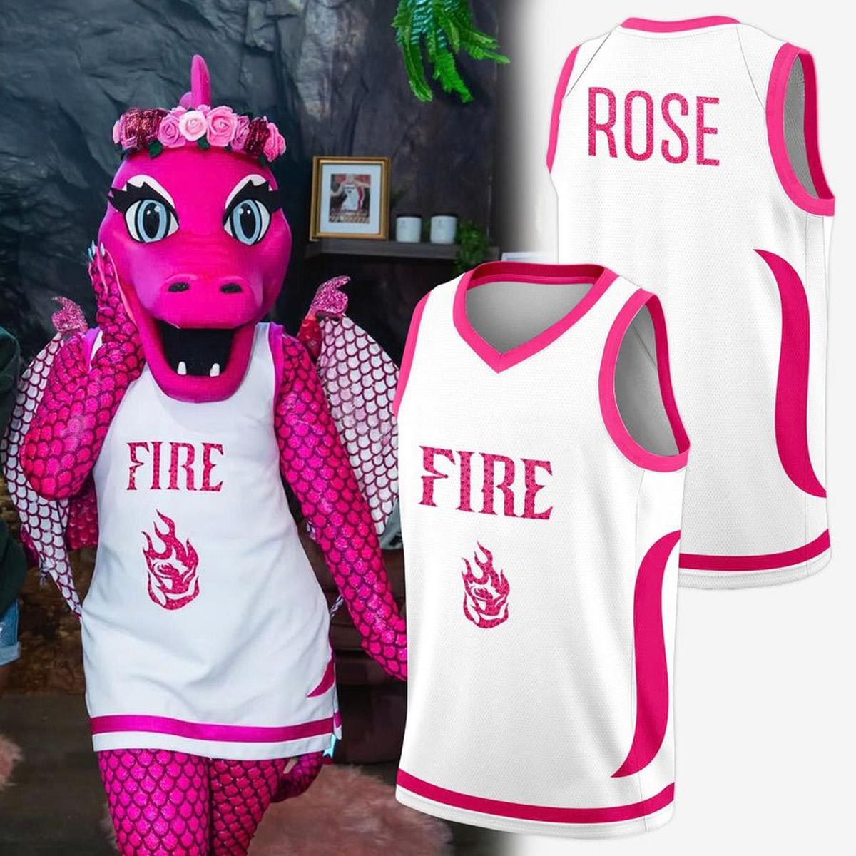 Portland Fire Rose Dragon 2026 Basketball Jersey Mascot Graphic Gameday Fan Apparel 1 - Unicasport Portland Fire Rose Dragon 2026 Basketball Jersey Mascot Graphic Gameday Fan Apparel