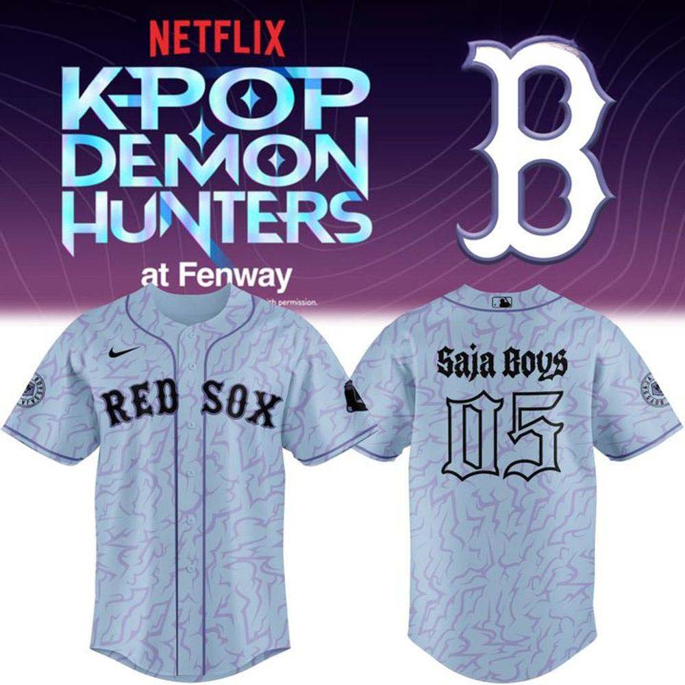 Boston Red Sox KPop Demon Hunters Baseball Jersey