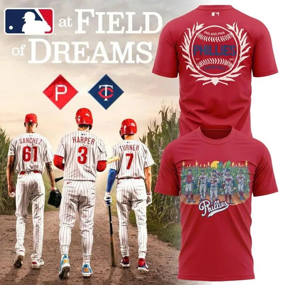 Philadelphia Phillies 2026 Field of Dreams Game Red Shirt