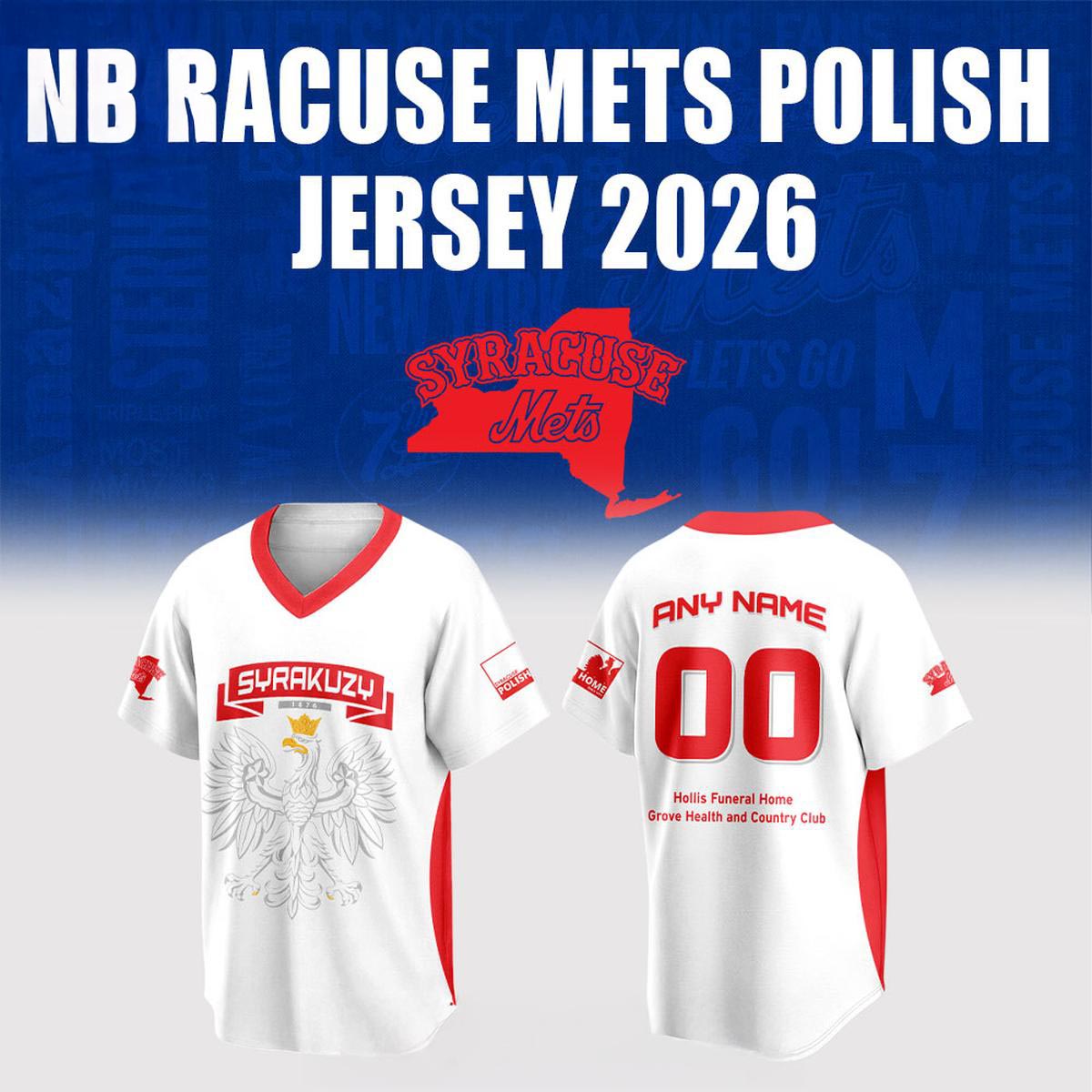 Syracuse Mets Polish Proud MiLB Game Night 2026 Personalized Jersey Heritage Fan Apparel 1 - Unicasport Syracuse Mets Polish Proud MiLB Game Night 2026 Personalized Jersey Heritage Fan Apparel