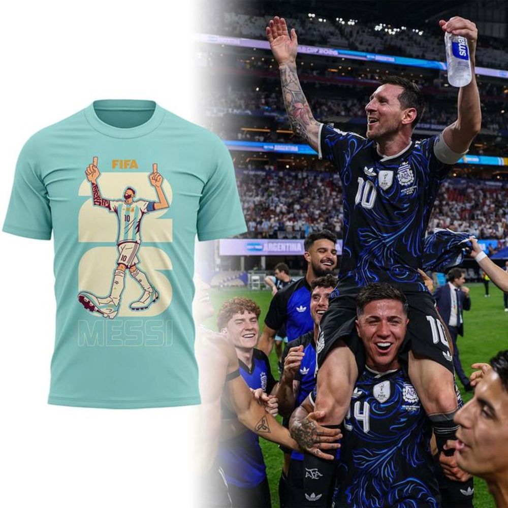 Lionel Messi World Cup 2026 Final Celebration Limited Edition T-Shirt - Gift for Him