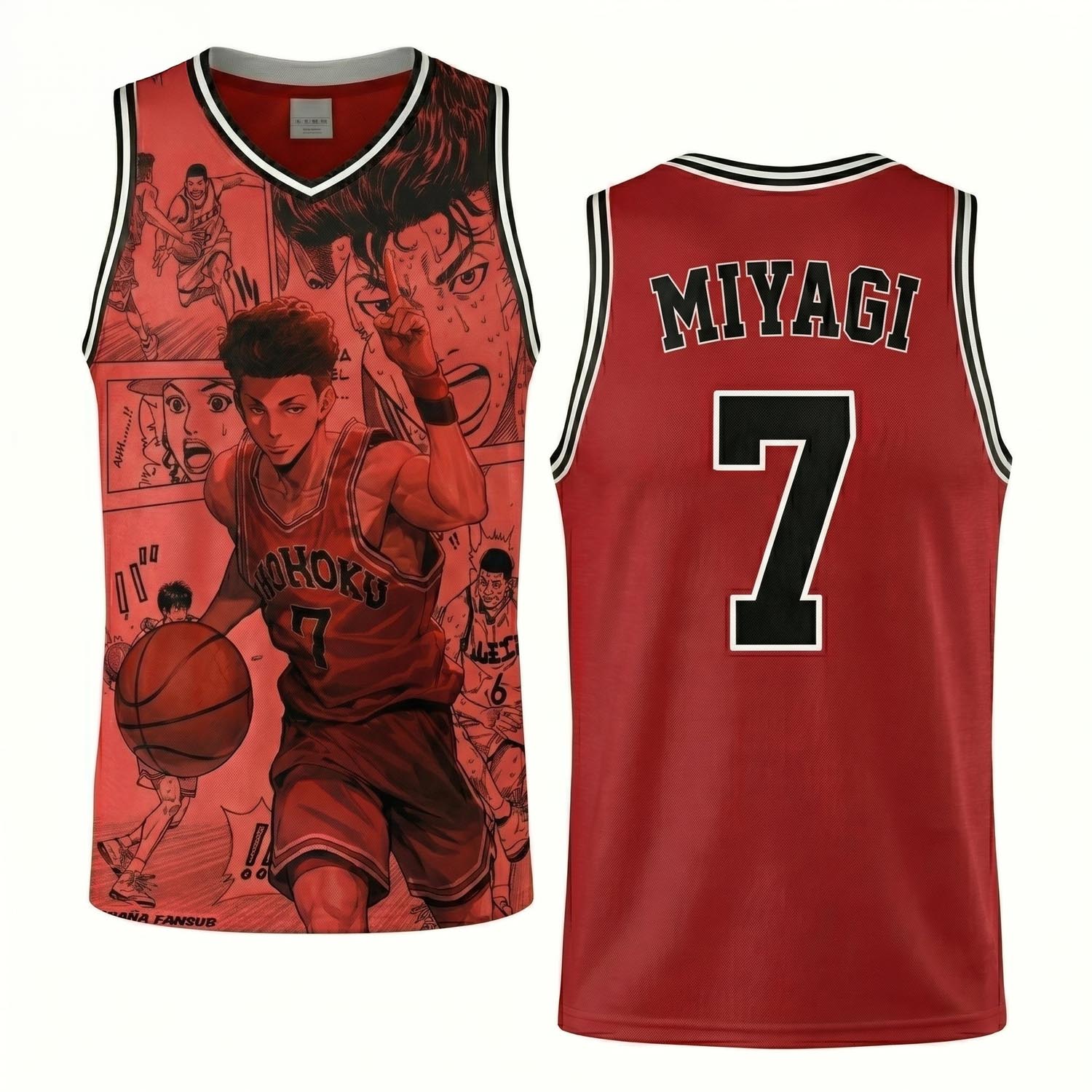 Japanese Anime Basketball Miyagi Number 7 Authentic Jersey Court Fan Collection 1 - Unicasport Japanese Anime Basketball Miyagi Number 7 Authentic Jersey Court Fan Collection