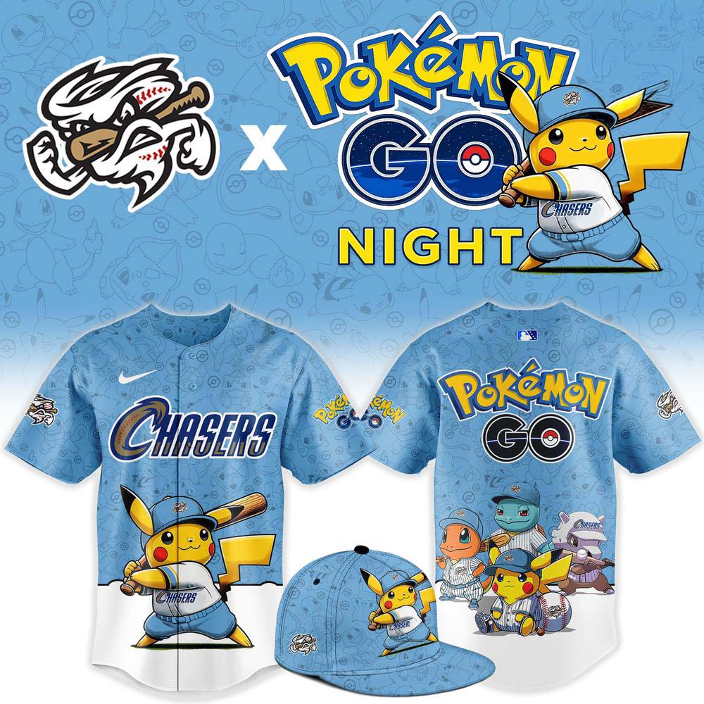 Omaha Storm Chasers x Pokemon GO Night 2026 Baseball Jersey - Gift Idea for Fans