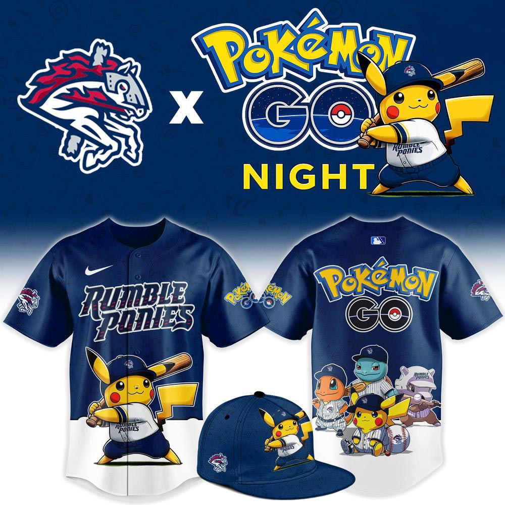 Binghamton Rumble Ponies x Pokemon GO Night 2026 Custom Baseball Jersey MiLB Gaming Fan Theme Night Apparel 1 - Unicasport Binghamton Rumble Ponies x Pokemon GO Night 2026 Custom Baseball Jersey MiLB Gaming Fan Theme Night Apparel