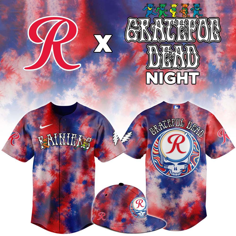 Tacoma Rainiers Grateful Dead Night Baseball Jersey Music Sports Collection 2 - Unicasport Tacoma Rainiers Grateful Dead Night Baseball Jersey Music Sports Collection