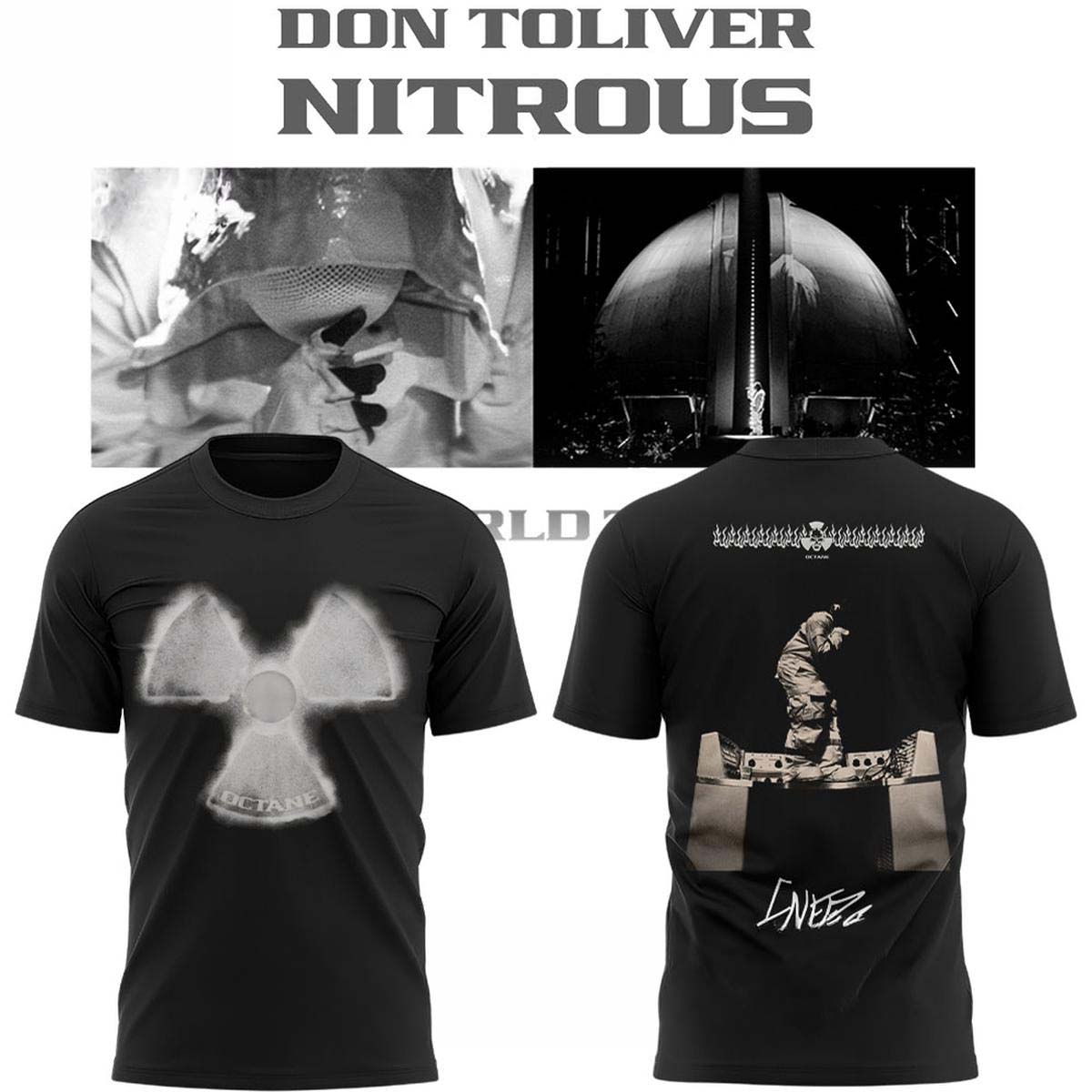 Black TShirt - Don Toliver Nitrous Octane World Tour