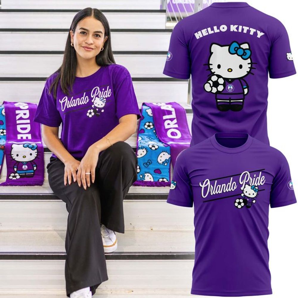 Orlando Pride x Hello Kitty 2026 Limited Edition Purple Shirt