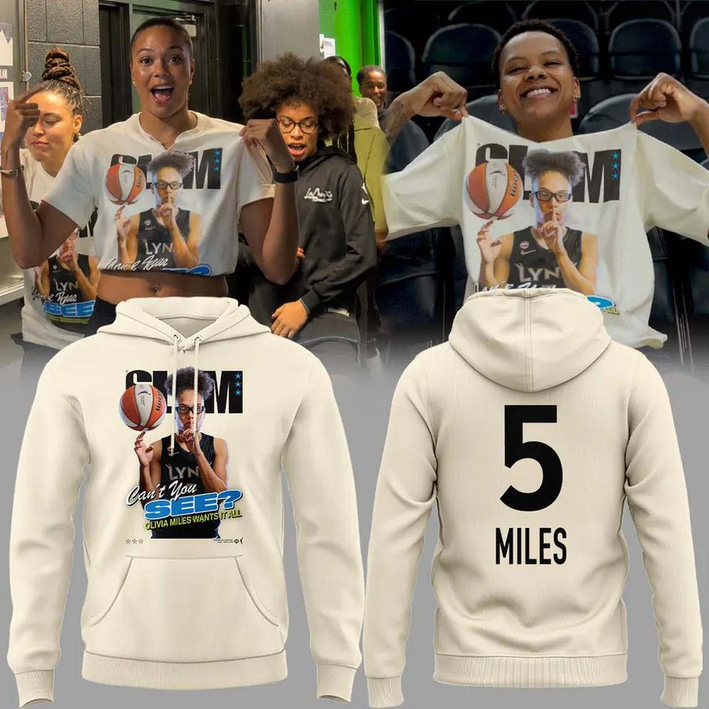 Olivia Miles Minnesota Lynx Cant You See SLAM Graphic Hoodie - Best Gift for Fans