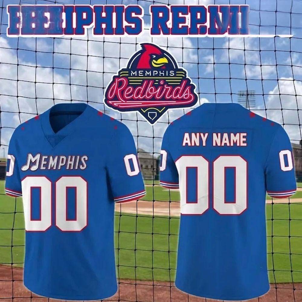 Memphis Redbirds New 2026 Personalized Football Jersey - Best Gift for Fans