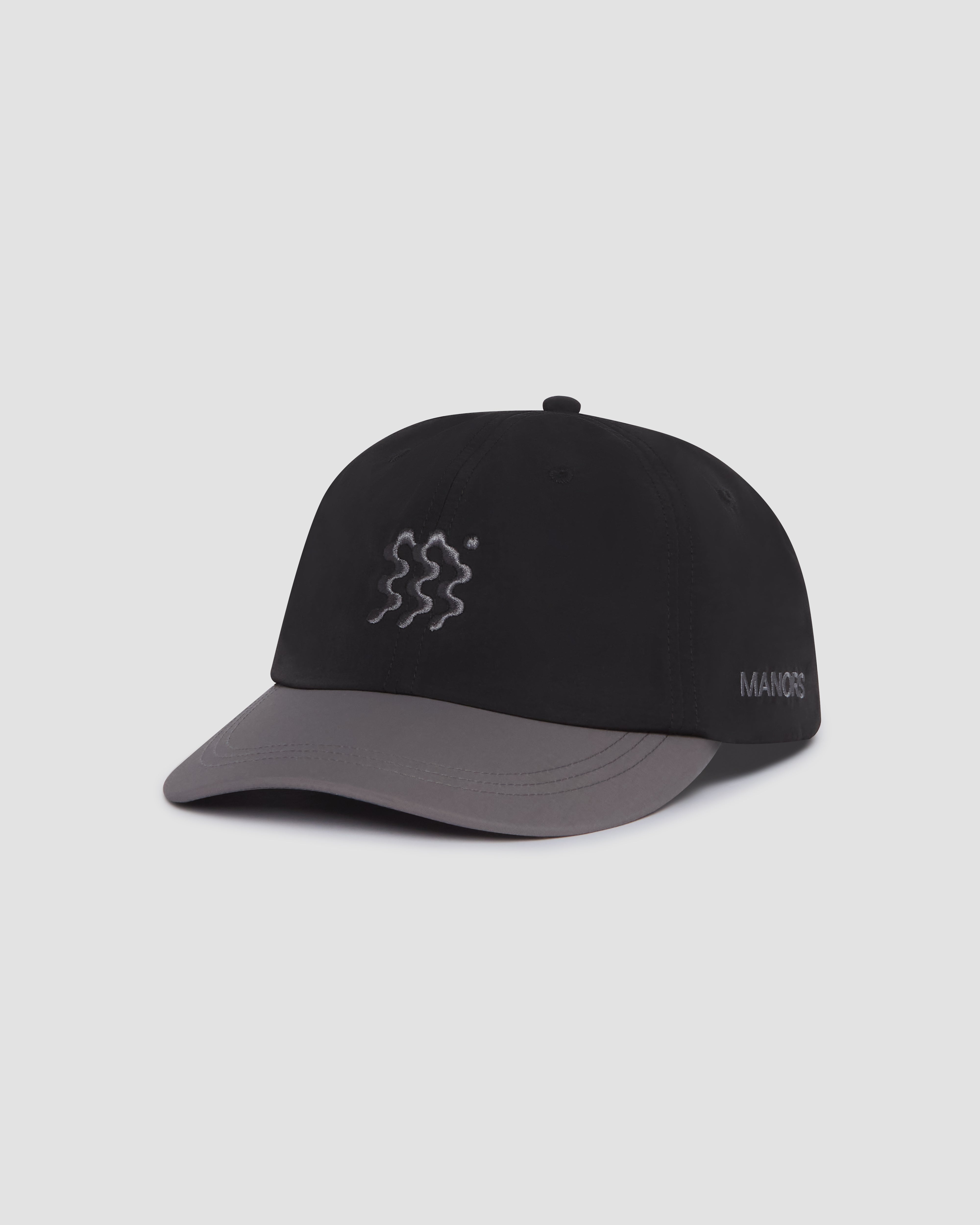 Jolidee Black Club 6 Panel Cap featuring a structured design for a modern athletic fit